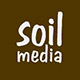typographic image of soil media branding